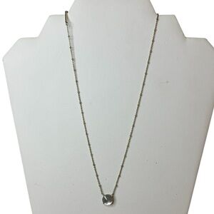 Kendra Scott Gray Circle Stone Adjustable Length Necklace